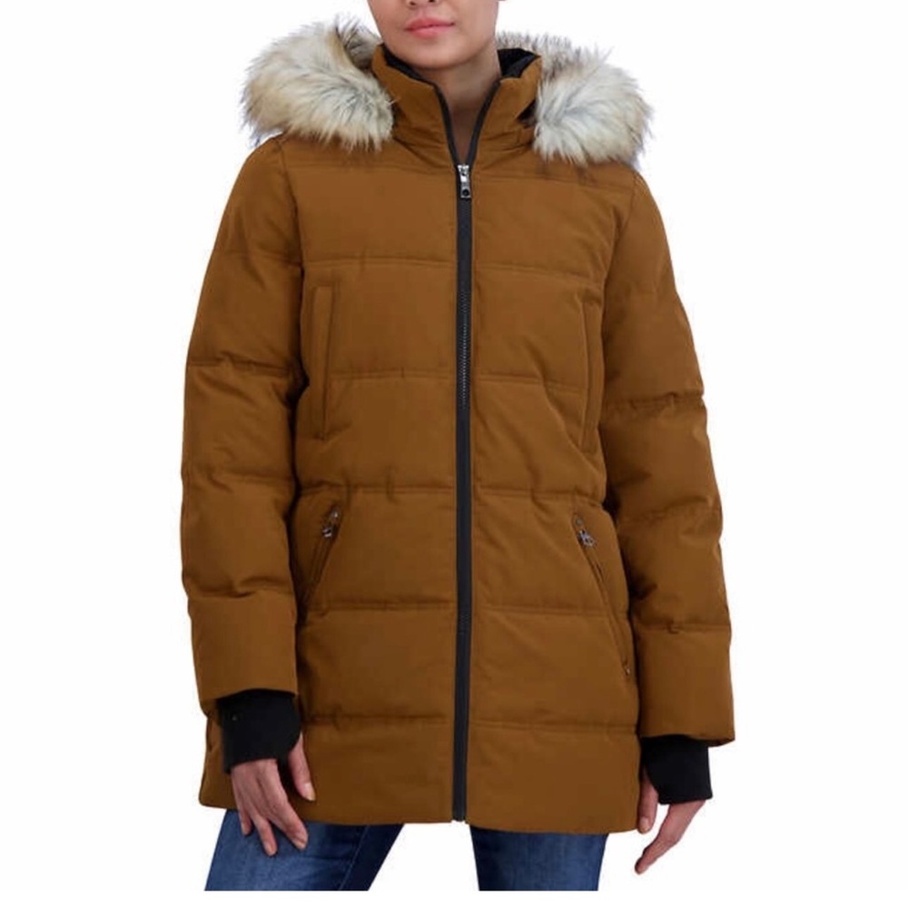 Nautica Ladies' Heavy Puffer Jacket with Fur